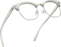 Blue Light Blocking Glasses Vintage Half Frame UV Clear Lens Anti Eyestrain by AOMASTE
