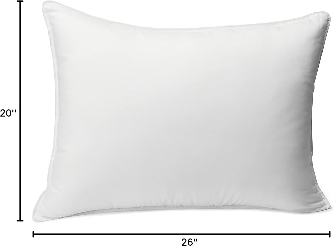 Amazon Basics Down Alternative Bed Pillows and Pillow Protector Case 2-Piece Set - Image 6
