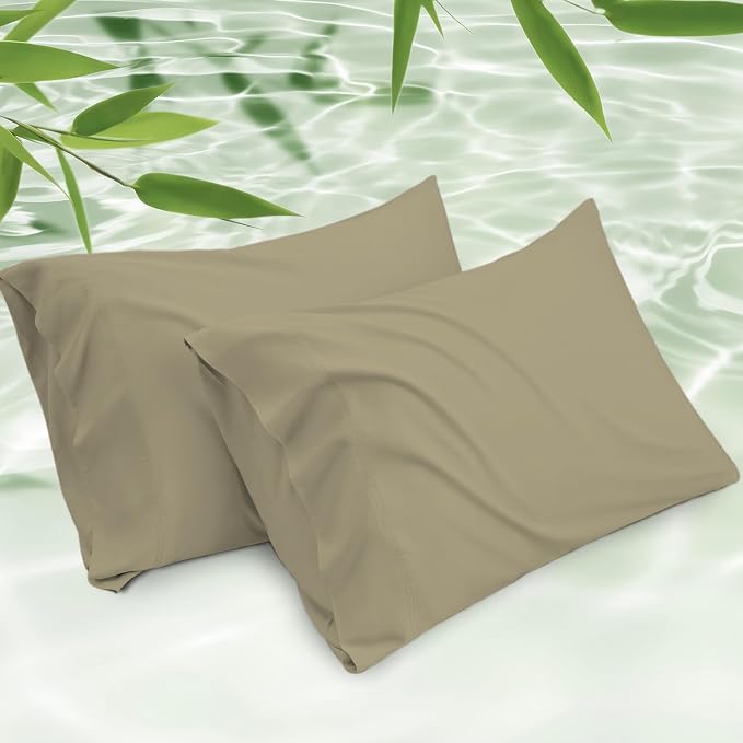 Kamas Oversized Bamboo Pillowcase Set of 2 | 100% Naturally Grown | Ultra Soft by KAMASHOMECOLLECTION