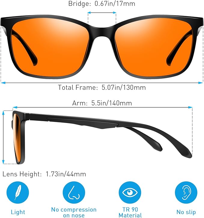 Okany Blue Light Blocking Glasses Gaming Computer Glasses Powerful Professional - Image 2