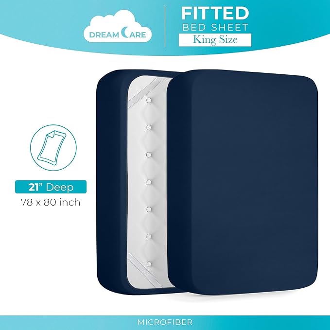 DREAMCARE Twin XL Fitted Sheet - Image 4