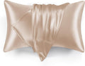 Love's cabin Satin Pillowcase Set of 2 Queen Size 20x30, Cooling Pillow Covers by Lovescabin