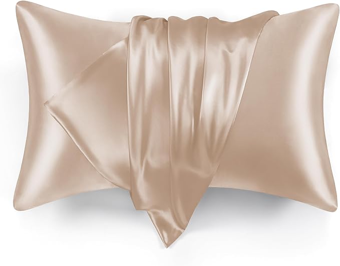 Love's cabin Satin Pillowcase Set of 2 Queen Size 20x30, Cooling Pillow Covers by Lovescabin