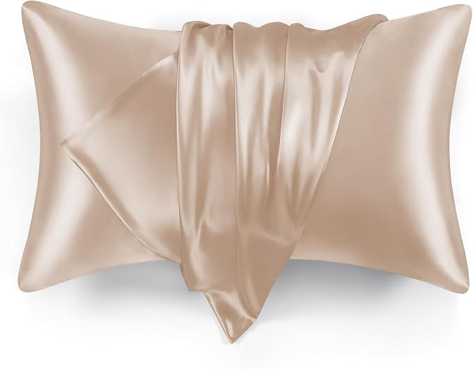 Love's cabin Satin Pillowcase Set of 2 Standard Size 20x26, Cooling Pillow by Lovescabin