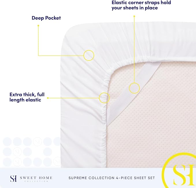 Twin Sheets - Breathable Luxury Sheets - 1800 Supreme Collection Extra Soft - Image 5