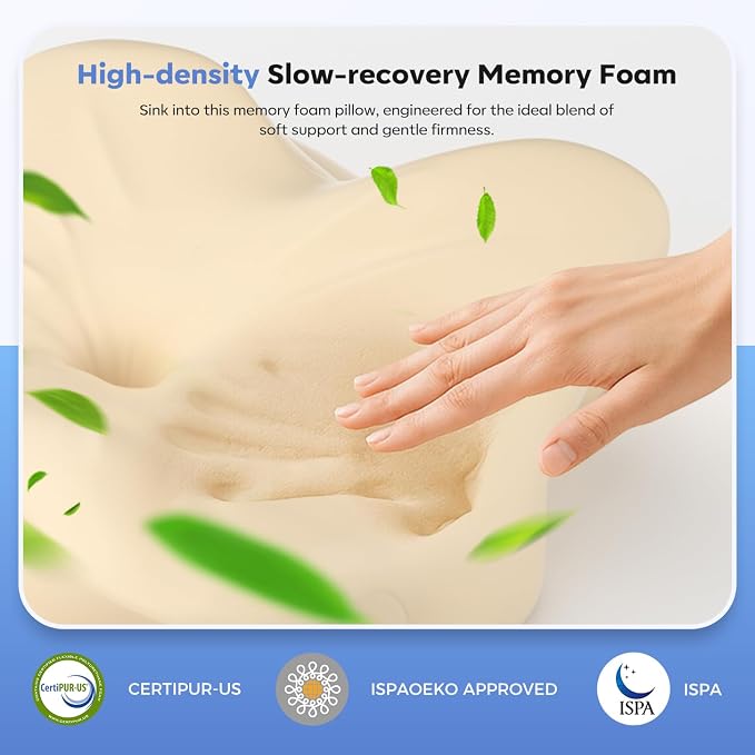 Cervical Neck Pillow, Ergonomic Memory Foam Pillows - Image 8