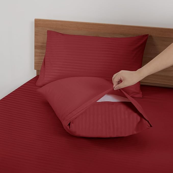 Mejoroom Striped Queen Size Sheet Set - Image 4