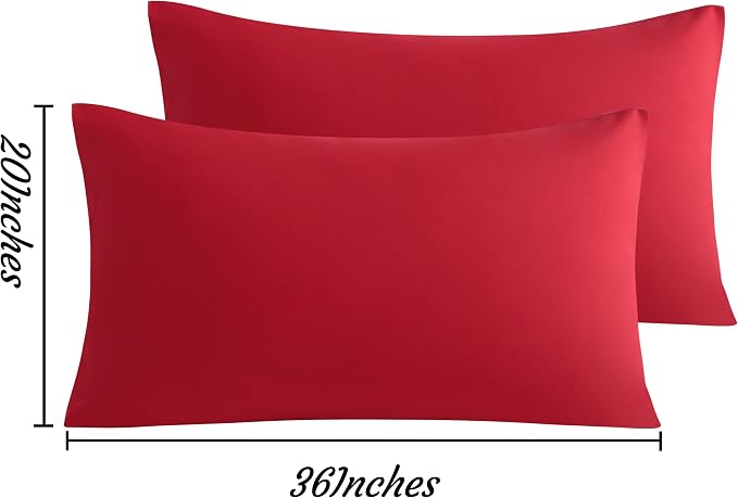 NTBAY King Pillow Cases Set of 2, 2 Pack Brushed Microfiber 20x36 Pillow Cases - Image 6