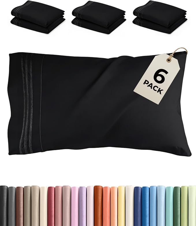 Standard Pillow Cases Set of 6 by CGKUnlimited