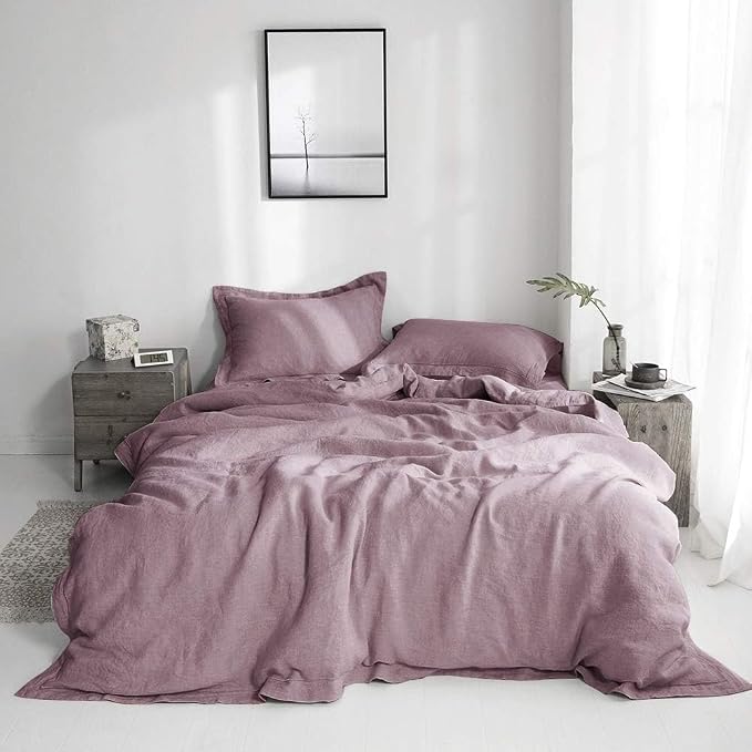 Simple&Opulence 100% Washed Linen Duvet Cover - Image 9