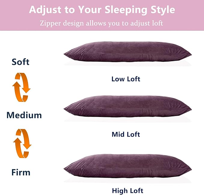 1 MIDDLE ONE Body Pillow, Memory Foam Body Pillows - Image 5