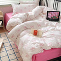Nayoroom Pink Bow Duvet Cover Full Size Polka Dot Bowknot Coquette Duvet Cover by Nayoroom