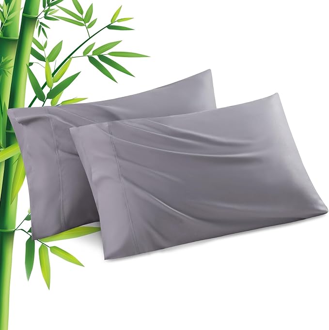 Pillowcases King Size 2 Pack, Cooling Viscose from Bamboo Pillow Cases by JamRest