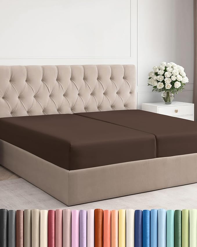 Split King Fitted Bed Sheet by CGKUnlimited