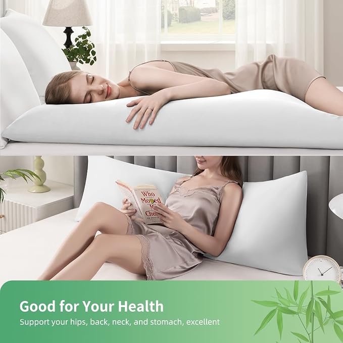 Body Pillowcase, Cooling Viscose from Bamboo Pillow Cover - Image 2
