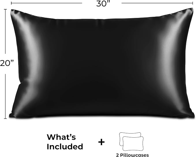 Pure Bedding Satin Pillowcase 2 Pack - Image 6