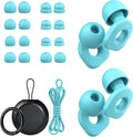 2 Pairs of Earplugs for Sleeping, Reusable Hearing Protection Ear Plugs by LOETRUY