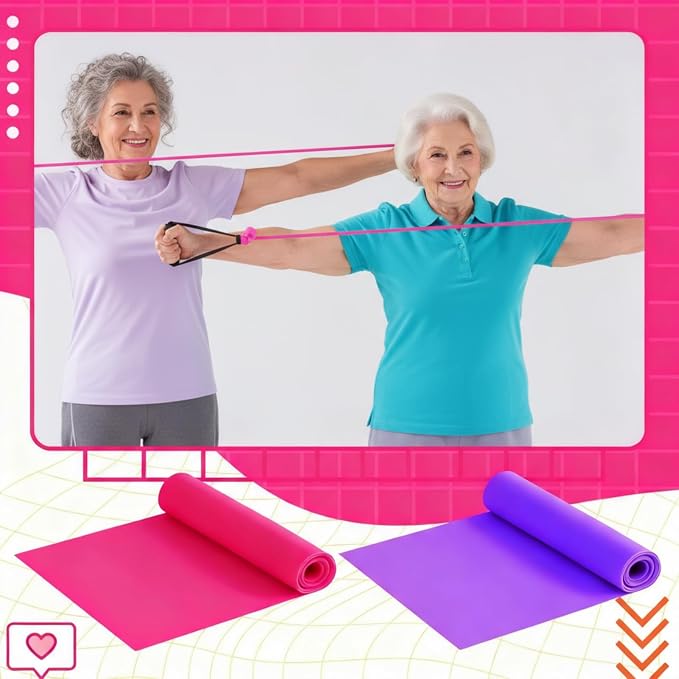 2 Pcs Resistance Band with Handles Chair Exercise Equipment - Image 6
