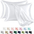 MR&HM Satin Pillowcase for Hair and Skin, Silk Satin Pillowcase 2 Pack by MRHM