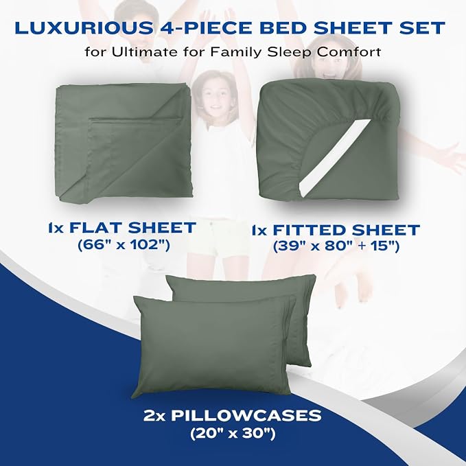 DREAMCARE Twin XL Sheet Sets - Image 8