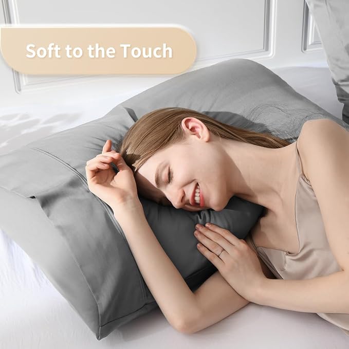 King Pillowcases, Cooling Viscose from Bamboo Pillow Covers - Image 3