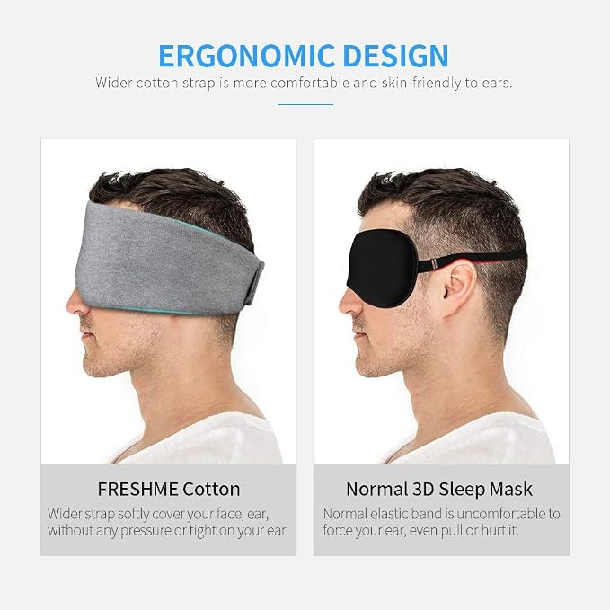 FRESHME Cotton Sleep Eye Mask for Men - Image 3