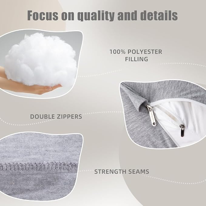 Chilling Home Pregnancy Pillow, C Shaped Full Body Pillow Maternity Pillow - Image 5