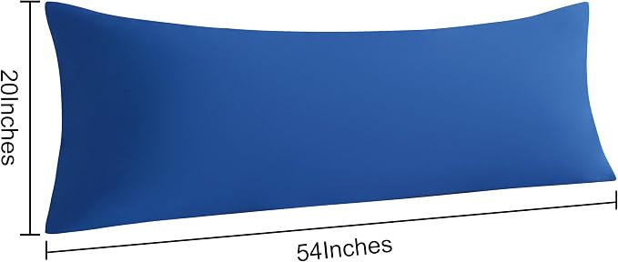 NTBAY Body Pillow Cases Set of 2, 2 Pack Brushed Microfiber 20x54 Pillow Cases - Image 5