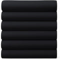 GOLD TEXTILES Queen Flat Sheet 6 Pack – Brushed Microfiber Top Sheets by GOLDTEXTILES