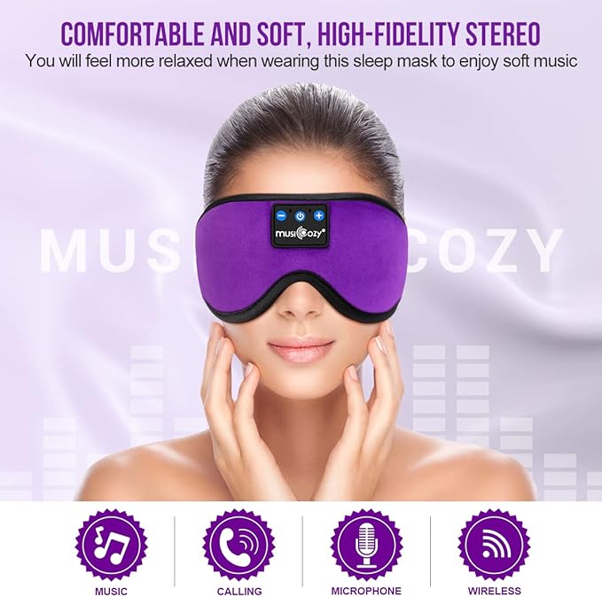 MUSICOZY Sleep Headphones, Wireless Music Earbuds Earphones - Image 2