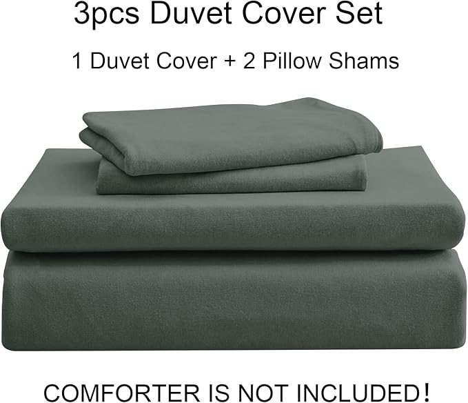 PURE ERA Jersey Knit Duvet Cover Set 100% T-Shirt Cotton Super Soft Comfy 3pc - Image 7