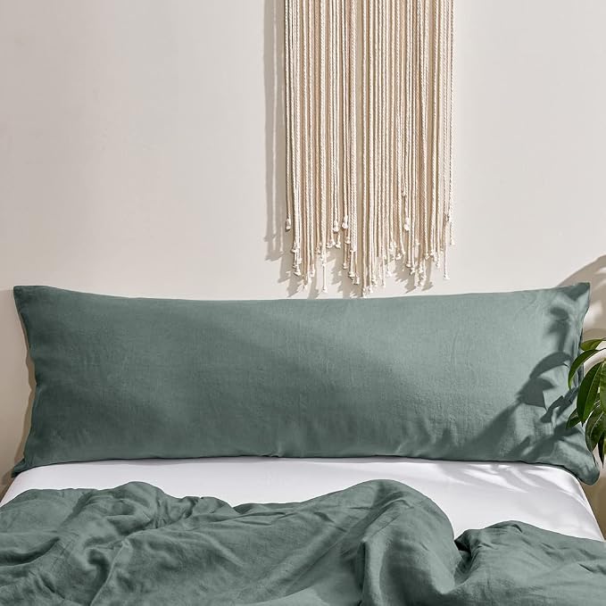 Simple&Opulence Body Pillow Cover 20" x 54", 100% Pure Linen, Ultra Soft and - Image 6