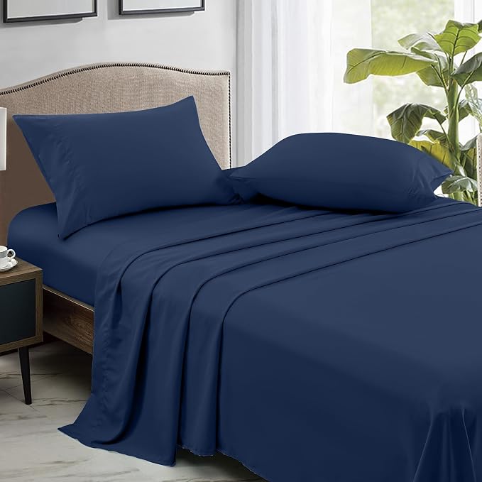 FreshCulture Queen Flat Sheets Only, Soft Microfiber Bedding Sheets - Image 3