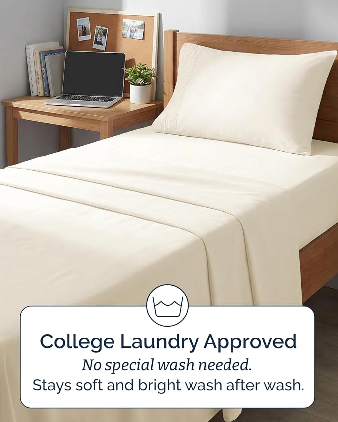 Twin XL Size 3 Piece Sheet Set - Image 6