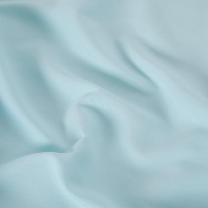 Twin Flat Sheet Only，66x96Inch Light Blue - Image 6