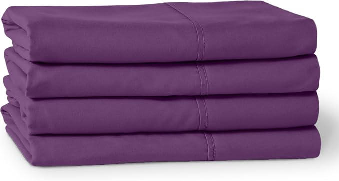 Bare Home Microfiber Plum King Pillowcases - Image 7