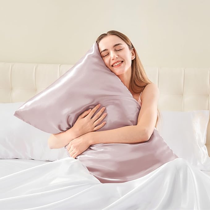BEDELITE Satin Body Pillow Cover, Super Soft and Cooling Body Pillow Pillowcase - Image 2