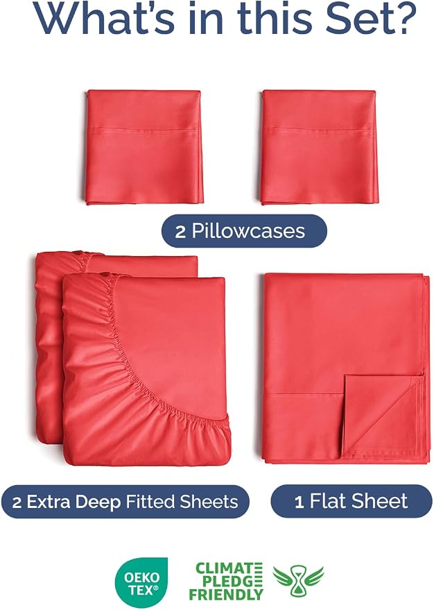 Extra Deep Split King Sheet Set - Image 2
