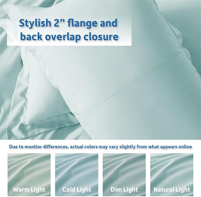 Nestl Light Blue Duvet Cover King Size - Image 8