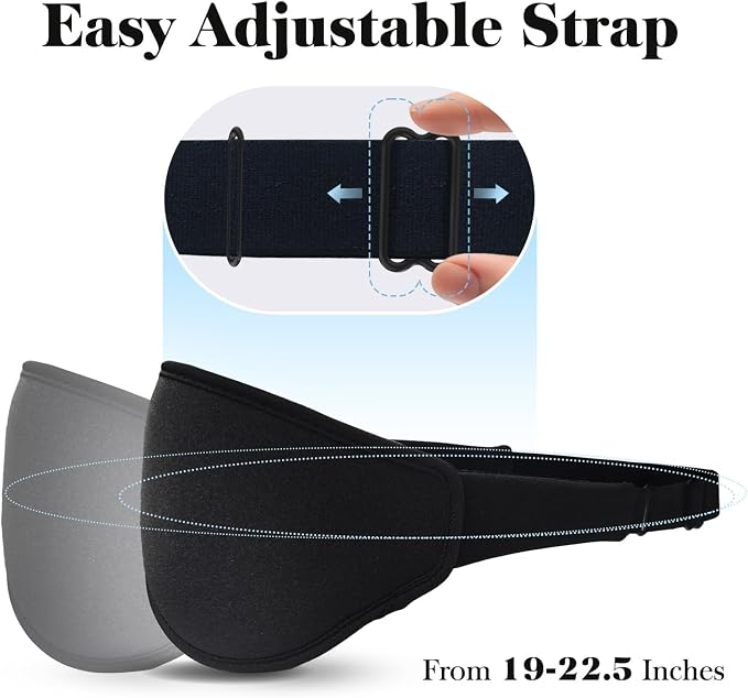 Fygrip 3D Eye Mask Sleep Mask for Men & Women, 100% Pressure-Free & Light - Image 5