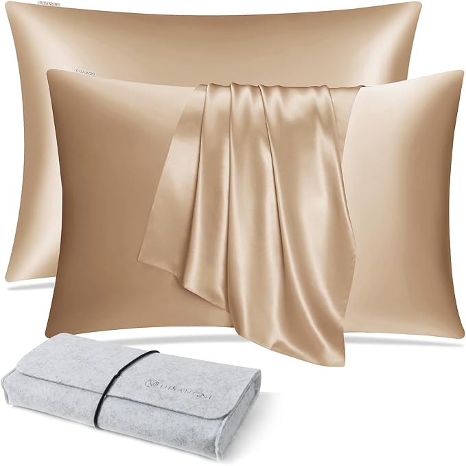 DISANGNI 100% Natural Mulberry Silk Pillow case by DISANGNI