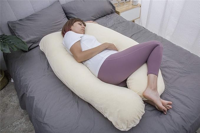 MOON PINE Pregnancy Pillow, U Shaped Full Body Pillow - Image 4