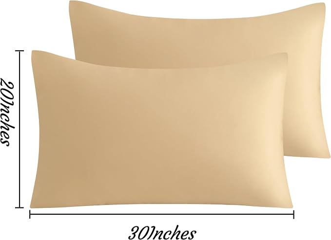 NTBAY Queen Pillow Cases Set of 2, 2 Pack Brushed Microfiber Pillowcases - Image 3