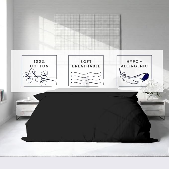 Kotton Culture 3 Pc 120"x120" Duvet Cover Set Super King Plus/Super Oversize - Image 6
