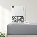 FreshCulture Pure Cotton Fitted Sheets California King Size, 300 Thread Count by FreshCulture