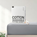FreshCulture Pure Cotton Fitted Sheets King Size, 300 Thread Count Percale by FreshCulture