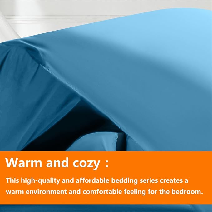 TAIMIT Teal Twin Size Comforter Set - Image 2