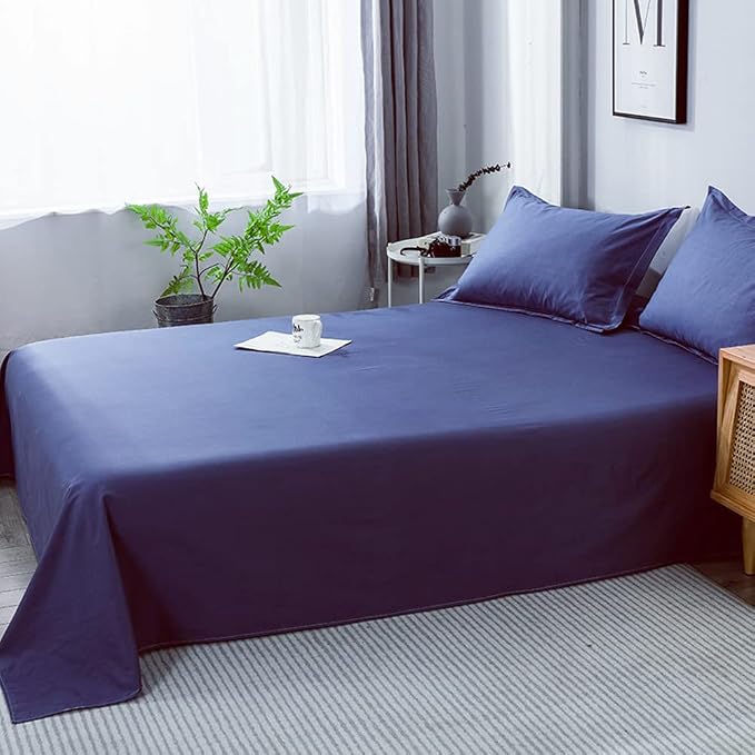 Microfiber Queen Bedding Flat Sheet, Ultra Soft and Wrinkle, Stain Resistant - Image 3