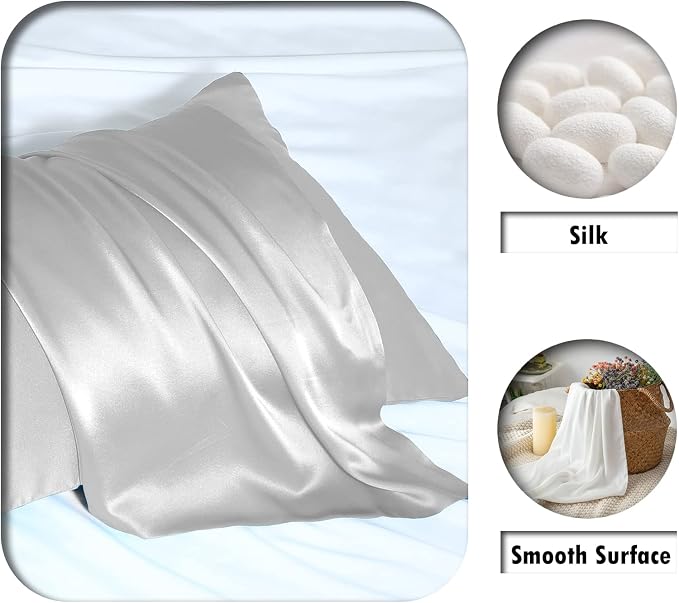 Natural Mulberry Silk Pillowcase - Image 2