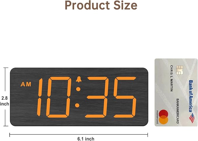 DreamSky Wooden Digital Alarm Clock - Image 7